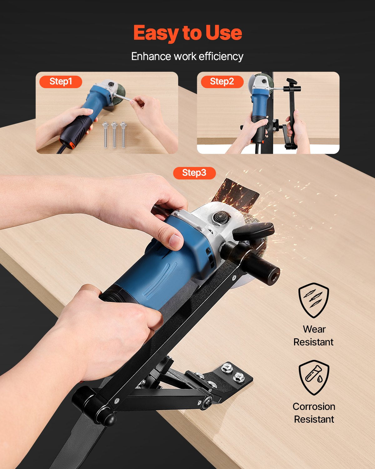 Beach Towels: VEVOR Lawn Mower Blade Sharpener, 15° - 45° Adjustable Lawnmower Blade Sharpening Tool with 4 Adapter Pins, Ball Bearing Design & 25mm Enlarged Handle, Compatible with Most Angle Grinders