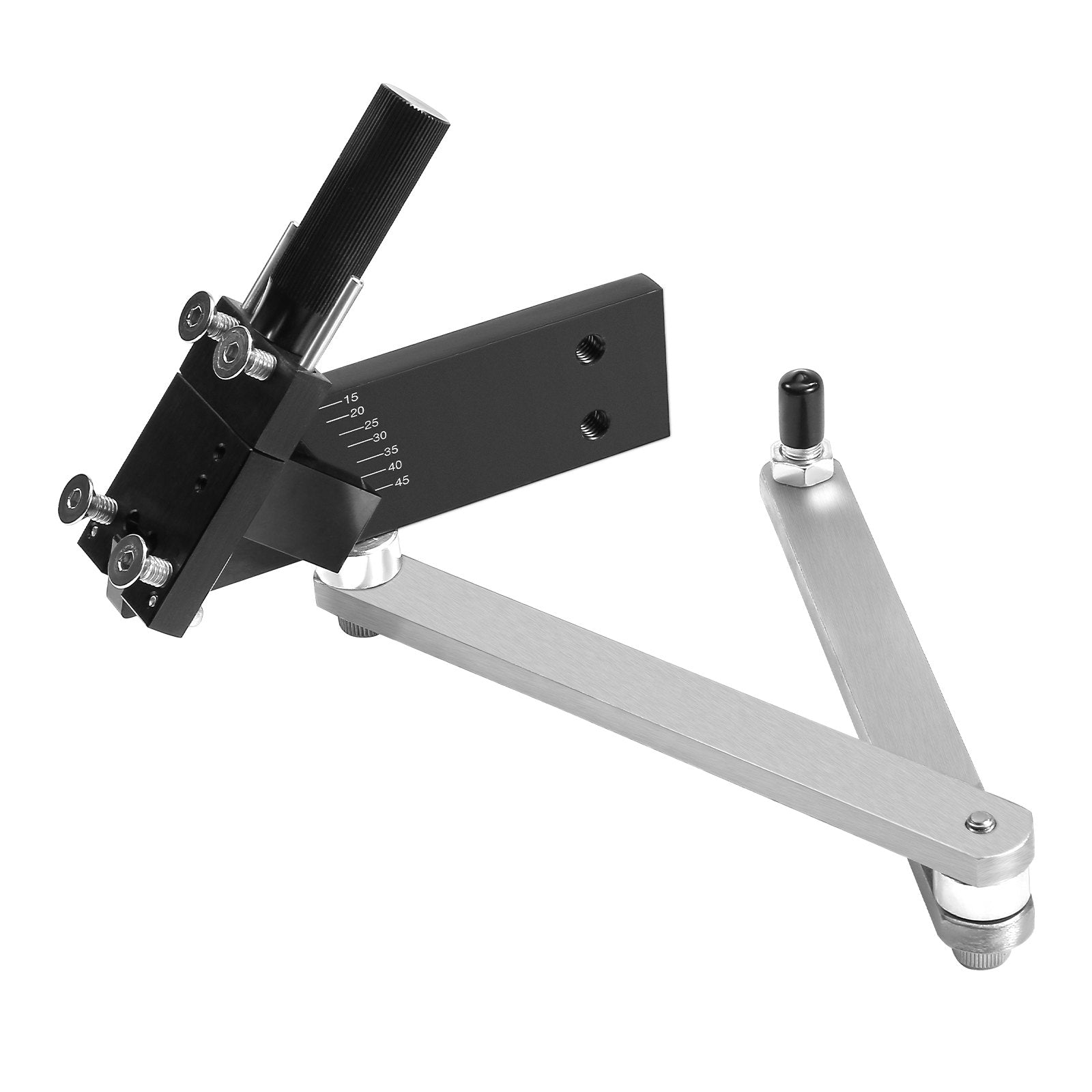 Beach Towels: VEVOR Lawn Mower Blade Sharpener and Balancer, 15° - 45° Adjustable Lawnmower Blade Sharpening Tool with 4 Adapter Pins, Ball Bearings & 25mm Enlarged Handle, Compatible with Most Angle Grinders