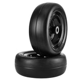 Spreaders & Wheelbarrows: VEVOR Lawn Mower Tires with Rim, 11x4-7" Tubeless Tractor Tires, 2-Pack Tire and Wheel Assemby, Flat-free PU Tire, 3.4" Centered Hub, 3/4" Bushing Size, 20 PCS Adapters for Riding Mowers Lawn Tractors