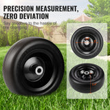Spreaders & Wheelbarrows: VEVOR Lawn Mower Tires with Rim, 11x4-7" Tubeless Tractor Tires, 2-Pack Tire and Wheel Assemby, Flat-free PU Tire, 3.4" Centered Hub, 3/4" Bushing Size, 20 PCS Adapters for Riding Mowers Lawn Tractors