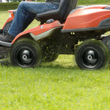 Spreaders & Wheelbarrows: VEVOR Lawn Mower Tires with Rim, 11x4-7" Tubeless Tractor Tires, 2-Pack Tire and Wheel Assemby, Flat-free PU Tire, 3.4" Centered Hub, 3/4" Bushing Size, 20 PCS Adapters for Riding Mowers Lawn Tractors