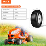 Spreaders & Wheelbarrows: VEVOR Lawn Mower Tires with Rim, 13x5-6" Tubeless Tractor Tires, 2-Pack Tire and Wheel Assembly, Flat-free PU Tires, 3.25"-5.9" Centered Hub, 3/4" Bushing Size, 20 PCS Adapter for Lawn Mowers Tractors