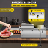 Speciality Appliances: VEVOR Manual Sausage Stuffer, 3 L / 7 LBS Horizontal Sausage Machine, Dual-Speed Meat Stuffer, Made of Food-Grade 304 Stainless Steel, Includes 5 Stuffing Tubes, for Home Kitchen Restaurant Commercial