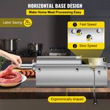 Speciality Appliances: VEVOR Manual Sausage Stuffer, 5 L / 11 LBS Horizontal Sausage Machine, Dual-Speed Meat Stuffer, Made of Food-Grade 304 Stainless Steel, Includes 5 Stuffing Tubes, for Home Kitchen Restaurant Commercia