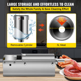 Speciality Appliances: VEVOR Manual Sausage Stuffer, 5 L / 11 LBS Horizontal Sausage Machine, Dual-Speed Meat Stuffer, Made of Food-Grade 304 Stainless Steel, Includes 5 Stuffing Tubes, for Home Kitchen Restaurant Commercia