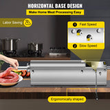 Speciality Appliances: VEVOR Manual Sausage Stuffer, 7 L / 15 LBS Horizontal Sausage Machine, Dual-Speed Meat Stuffer, Made of Food-Grade 304 Stainless Steel, Includes 5 Stuffing Tubes, for Home Kitchen Restaurant Commercia