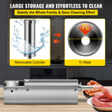 Speciality Appliances: VEVOR Manual Sausage Stuffer, 7 L / 15 LBS Horizontal Sausage Machine, Dual-Speed Meat Stuffer, Made of Food-Grade 304 Stainless Steel, Includes 5 Stuffing Tubes, for Home Kitchen Restaurant Commercia