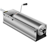 Speciality Appliances: VEVOR Manual Sausage Stuffer, 7 L / 15 LBS Horizontal Sausage Machine, Dual-Speed Meat Stuffer, Made of Food-Grade 304 Stainless Steel, Includes 5 Stuffing Tubes, for Home Kitchen Restaurant Commercia