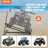 Lawn Rollers: VEVOR Ride on Lawn Mower Lift Jack, 880 Lbs Weight Capacity, Telescopic Maintenance Jack with Crank Handle & Power Tool Handle, Foldable Lawn Tractor Lifter for Lawn Mowers and Garden Tractors, Black
