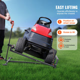 Lawn Rollers: VEVOR Ride on Lawn Mower Lift Jack, 880 Lbs Weight Capacity, Telescopic Maintenance Jack with Crank Handle & Power Tool Handle, Foldable Lawn Tractor Lifter for Lawn Mowers and Garden Tractors, Black