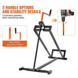 Lawn Rollers: VEVOR Ride on Lawn Mower Lift Jack, 880 Lbs Weight Capacity, Telescopic Maintenance Jack with Crank Handle & Power Tool Handle, Foldable Lawn Tractor Lifter for Lawn Mowers and Garden Tractors, Black