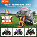 Gardening Tools: VEVOR Lawn Mower Lift with Hydraulic Jack, 500 Lbs Weight Capacity, Solid Carbon Steel Lawn Mower Lift, Adjustable Movable Lawn Lifter for Riding Tractors and Zero Turn Lawn Mowers, Orange