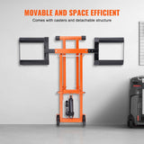 Gardening Tools: VEVOR Lawn Mower Lift with Hydraulic Jack, 500 Lbs Weight Capacity, Solid Carbon Steel Lawn Mower Lift, Adjustable Movable Lawn Lifter for Riding Tractors and Zero Turn Lawn Mowers, Orange