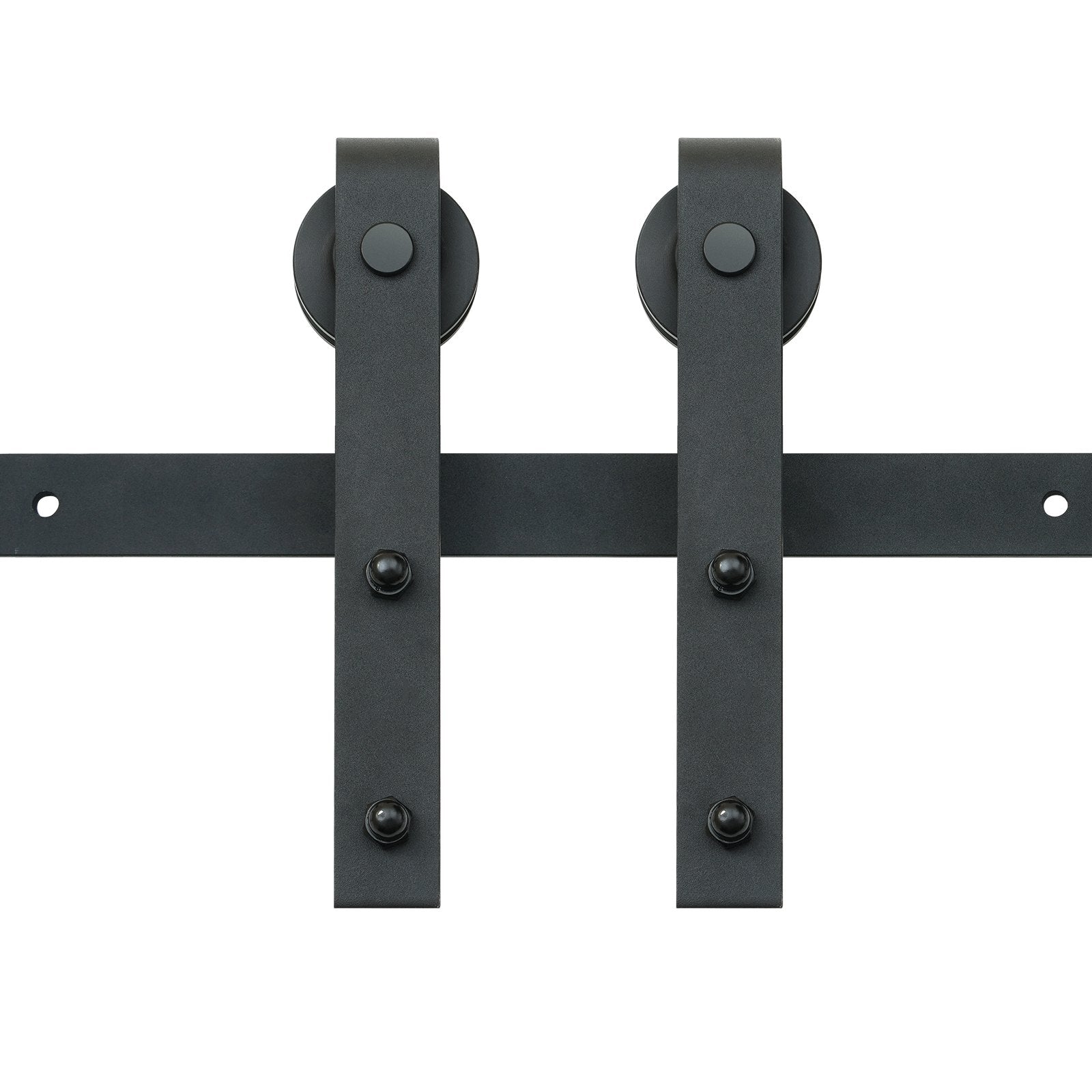 Clothing & Wardrobe Storage: VEVOR 8FT Sliding Barn Door Hardware Closet Track Kit for Single Door J Hanger