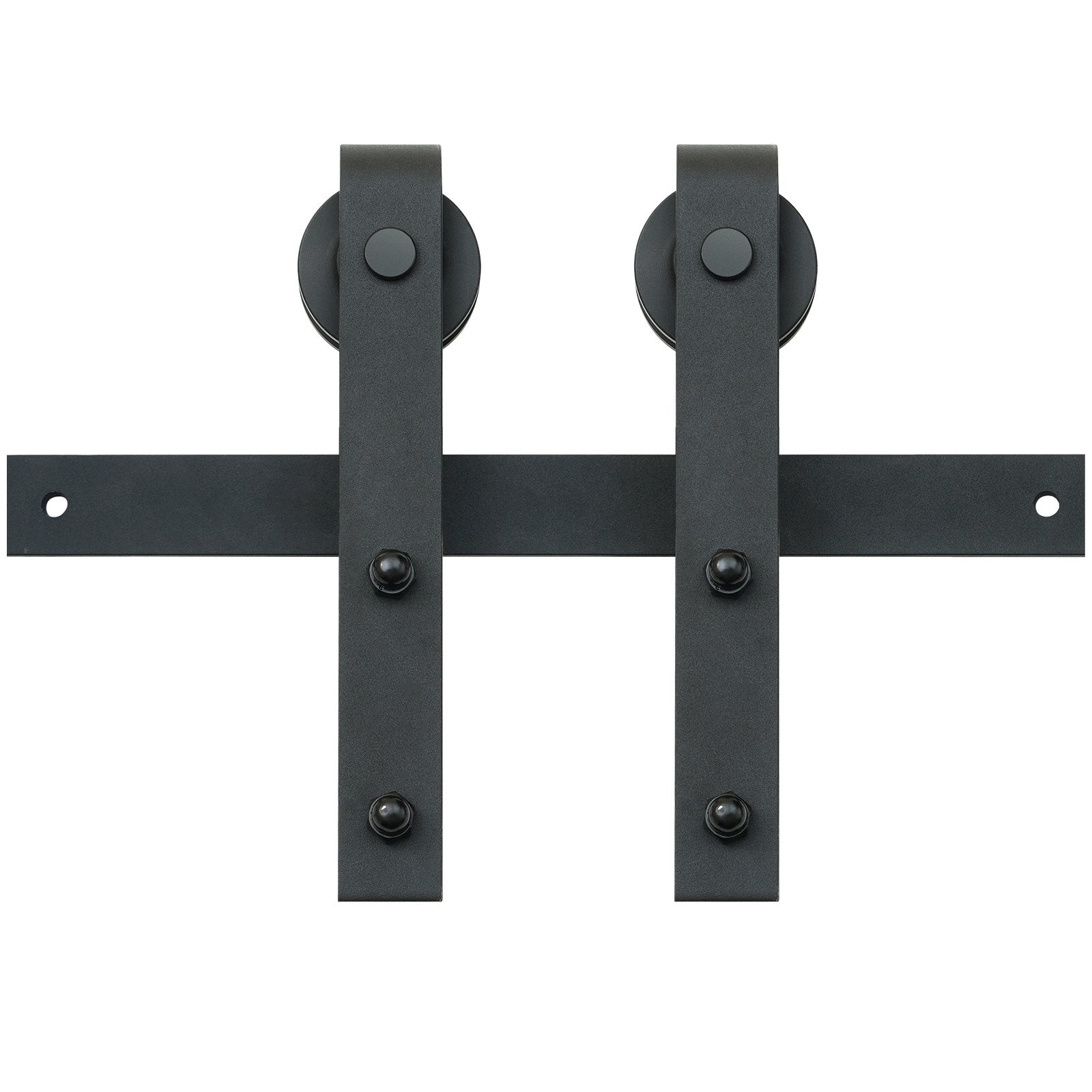 Clothing & Wardrobe Storage: VEVOR 8FT Sliding Barn Door Hardware Closet Track Kit for Single Door J Hanger