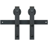 Clothing & Wardrobe Storage: VEVOR 8FT Sliding Barn Door Hardware Closet Track Kit for Single Door J Hanger