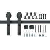 Clothing & Wardrobe Storage: VEVOR 8FT Sliding Barn Door Hardware Closet Track Kit for Single Door J Hanger