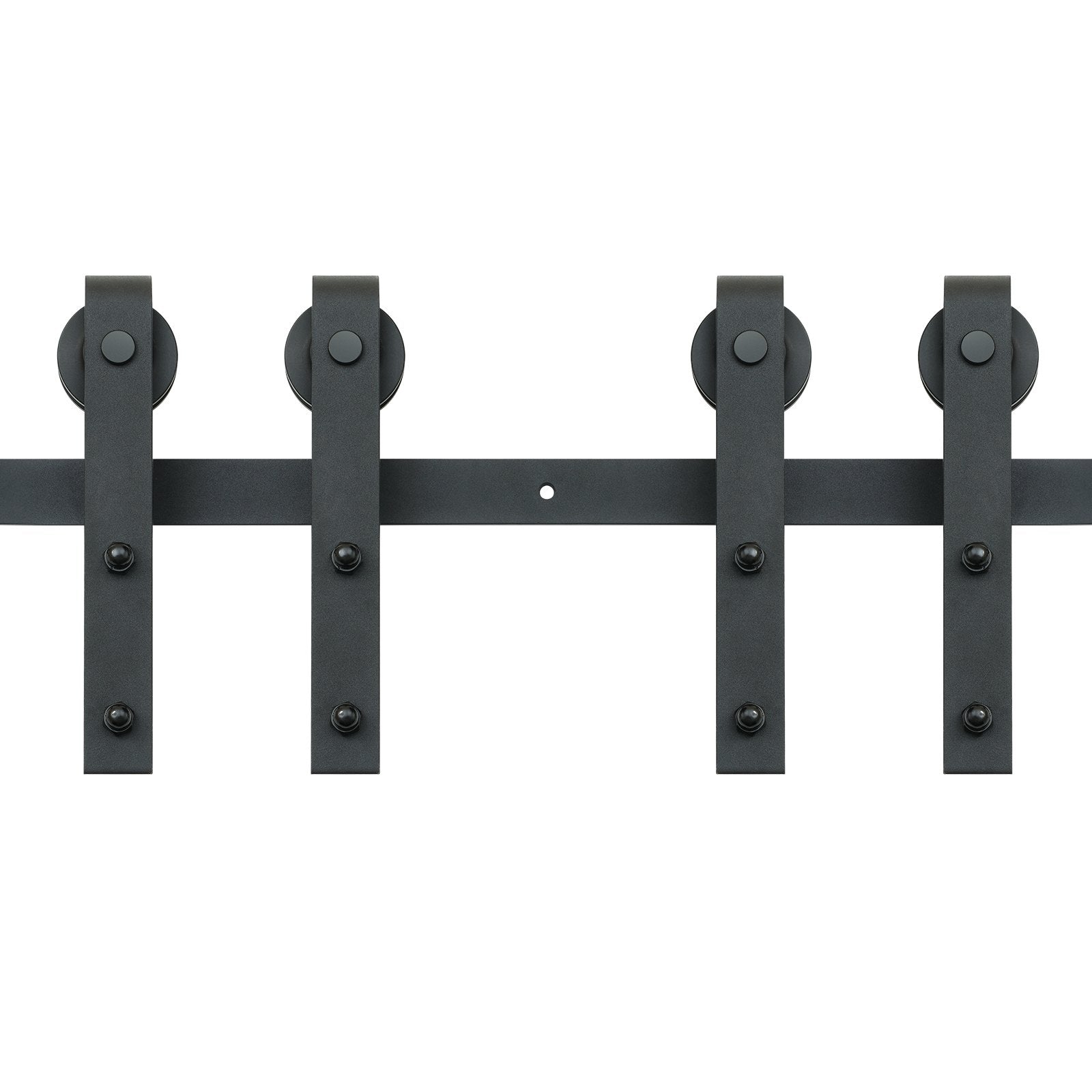Door Hardware: VEVOR 2440 mm Sliding Barn Door Hardware Closet Track Kit for Double Doors J Hanger