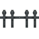 Door Hardware: VEVOR 2440 mm Sliding Barn Door Hardware Closet Track Kit for Double Doors J Hanger