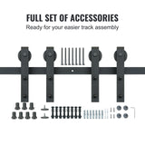 Door Hardware: VEVOR 2440 mm Sliding Barn Door Hardware Closet Track Kit for Double Doors J Hanger