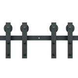 Door Hardware: VEVOR 2440 mm Sliding Barn Door Hardware Closet Track Kit for Double Doors J Hanger