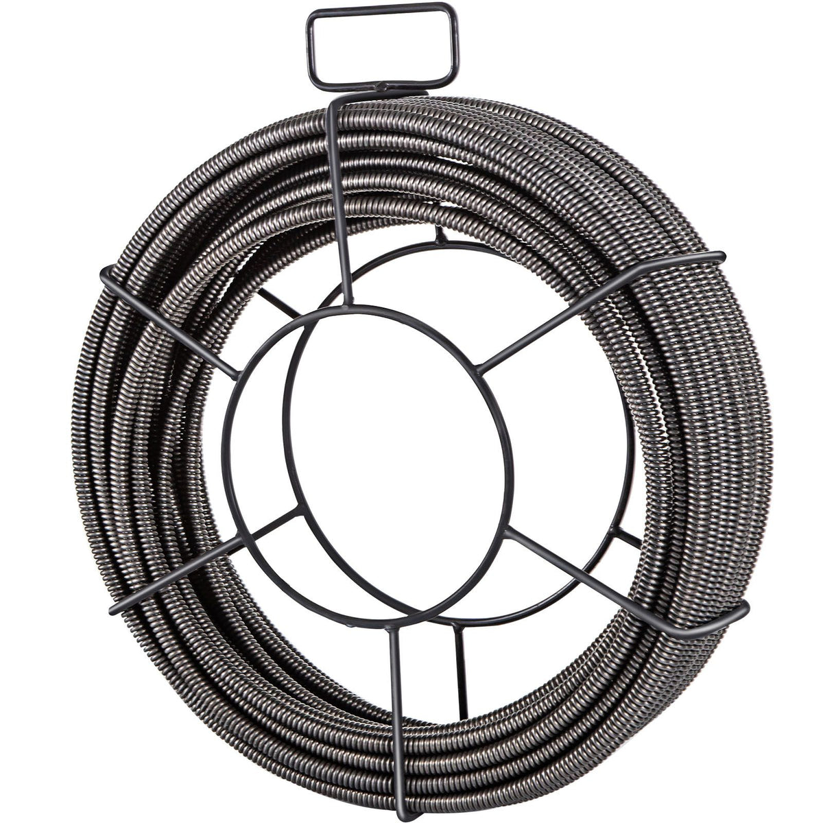 Drain Cleaning Cable 100 Feet x 3/8 Inch Solid Core Cable Sewer Cable Drain Auger Cable Cleaner Snake Clog Pipe Drain Cleaning Cable Sewer Drain Auger Snake Pipe