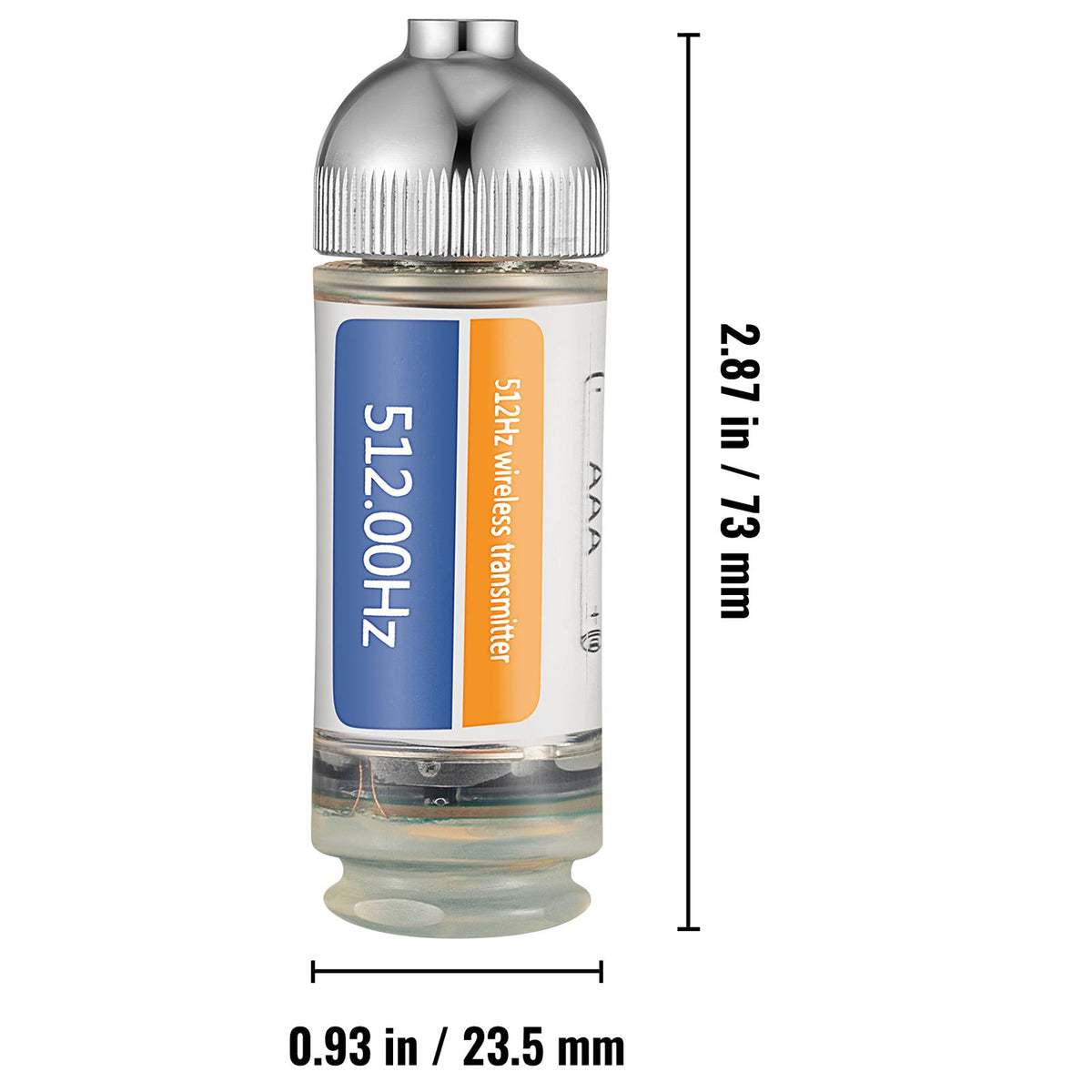 Sonde Locator, 512 Hertz Frequency, Rigid Drain Locator with 8/5" and 1/4-20" Connectors for Locating & Detecting Small Sewer & Pipelines, Up to 25' Depth Water Line, Flashing for Transmitting