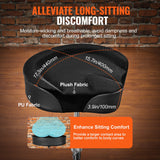 Basketball & Basketball Accessories: VEVOR Saddle Drum Throne, 560-705 mm Height Adjustable, Padded Drum Stool Seat with Anti-Slip Feet Drumsticks 227 kg Max Weight Capacity, Swivel Drum Chair for Drummers