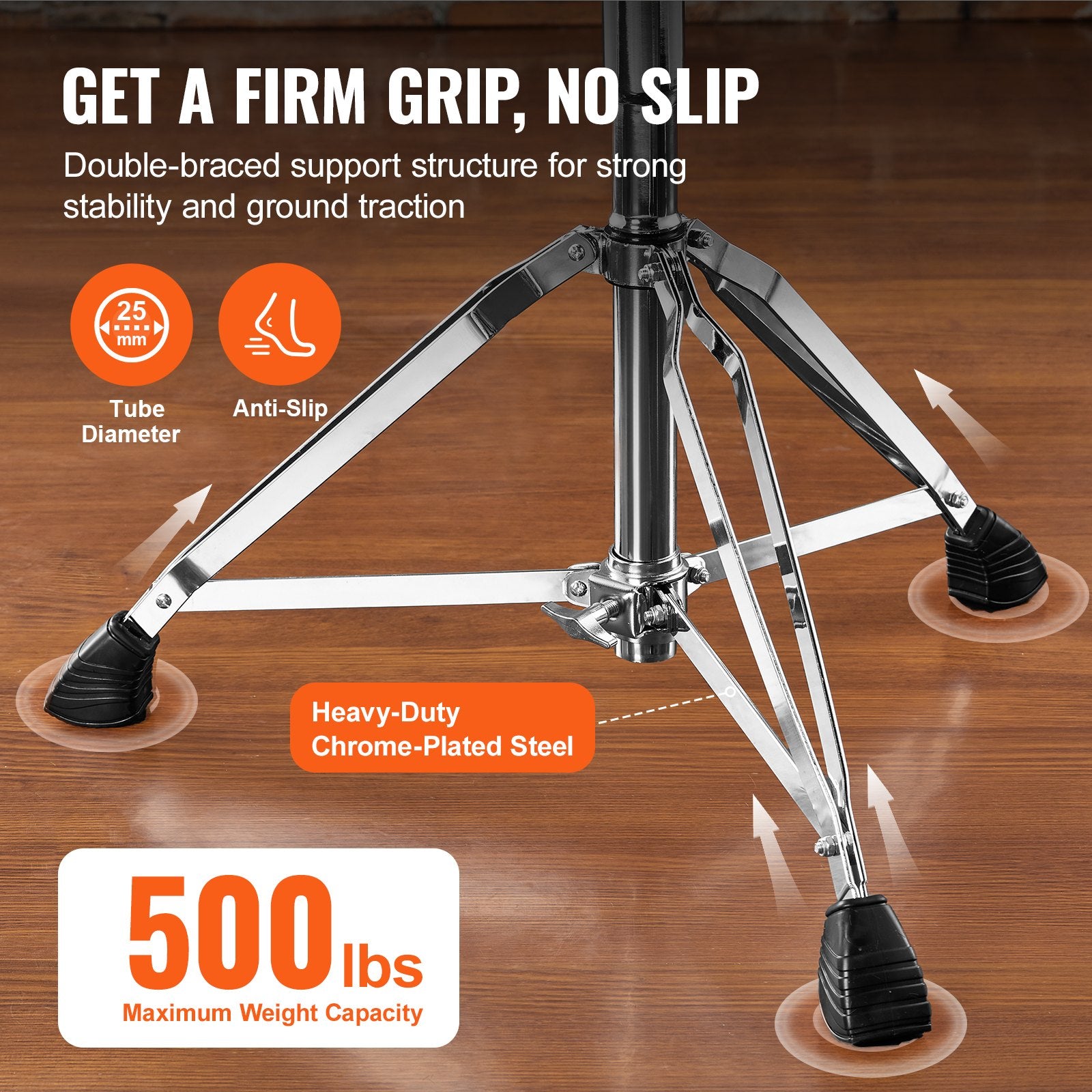 Basketball & Basketball Accessories: VEVOR Saddle Drum Throne, 560-705 mm Height Adjustable, Padded Drum Stool Seat with Anti-Slip Feet Drumsticks 227 kg Max Weight Capacity, Swivel Drum Chair for Drummers