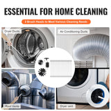 Commercial Cleaning Equipment: VEVOR 29 Pieces 12.2M Dryer Vent Cleaner Kit, Include 3 Different Sizes Flexible Lint Trap Brush, Reinforced Nylon Duct Cleaning Dryer Vent Brush, Dryer Cleaning Kit with Clamp Connectors