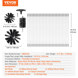 Commercial Cleaning Equipment: VEVOR 29 Pieces 12.2M Dryer Vent Cleaner Kit, Include 3 Different Sizes Flexible Lint Trap Brush, Reinforced Nylon Duct Cleaning Dryer Vent Brush, Dryer Cleaning Kit with Clamp Connectors