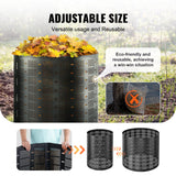 Gardening Tools: VEVOR Compost Bin 1000 L, Outdoor Expandable Composter, Easy to Setup & Large Capacity Composting Bin, Fast Creation of Fertile Soil