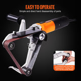 Gardening Tools: VEVOR Pipe Tube Polisher Sander, 1300W Pipe Belt Sander with 6 Variable Speeds 1100-3200rpm, Professional Belt Sander Grinding Machine with 3PCS Sanding Belts for Burnishing Finishing Rust Removal