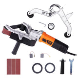 Gardening Tools: VEVOR Pipe Tube Polisher Sander, 1300W Pipe Belt Sander with 6 Variable Speeds 1100-3200rpm, Professional Belt Sander Grinding Machine with 3PCS Sanding Belts for Burnishing Finishing Rust Removal