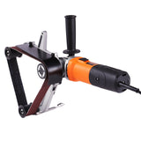 Gardening Tools: VEVOR Pipe Tube Polisher Sander, 1300W Pipe Belt Sander with 6 Variable Speeds 1100-3200rpm, Professional Belt Sander Grinding Machine with 3PCS Sanding Belts for Burnishing Finishing Rust Removal