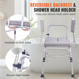Cat Scratchers: VEVOR Tub Transfer Bench for Bathtub 500lbs, Shower Seats for Adults, Lightweight Shower Bench for Elderly and Disabled with Padded Seat,  Non-Slip Bath Seats with Armrest and Reversible Backrest