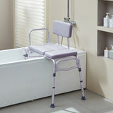 Cat Scratchers: VEVOR Tub Transfer Bench for Bathtub 500lbs, Shower Seats for Adults, Lightweight Shower Bench for Elderly and Disabled with Padded Seat,  Non-Slip Bath Seats with Armrest and Reversible Backrest
