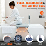 Cat Scratchers: VEVOR Tub Transfer Bench for Bathtub, Adjustable Shower Seats for Adults, Lightweight Shower Bench for Elderly and Disabled, Non-Slip Bath Seats with Armrest and Reversible Backrest, 400lbs Capacity