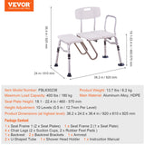 Pool Toys & Inflatables: VEVOR Tub Transfer Bench Bathtub Shower Seat for Senior Height Adjustable 400LBS