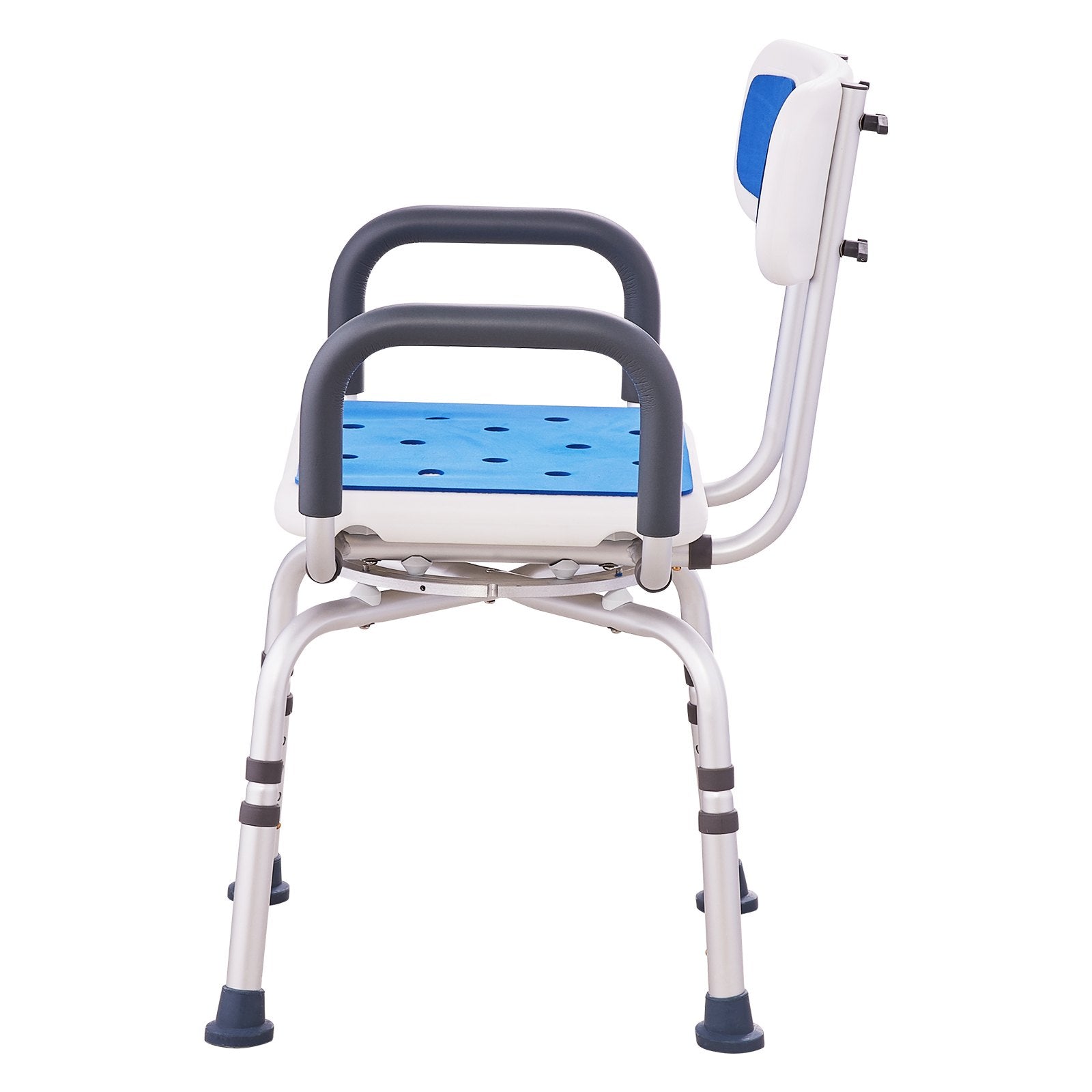 Cat Scratchers: VEVOR Swivel Shower Chair 360 Degree, Adjustable Shower Seat with Armrests and Backrest for Inside Shower or Bathtub, Non-Slip Rotating Bathtub Chair Seat for Elderly Disabled Injured, 400lbs Capacity