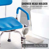 Cat Scratchers: VEVOR Swivel Shower Chair 360 Degree, Adjustable Shower Seat with Pivoting Arms & Padded Bath Seat for Inside Shower or Tub, Non-Slip Rotating Bathtub Chair for Elderly Disabled, 300LBS Capacity