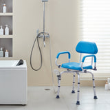 Cat Scratchers: VEVOR Swivel Shower Chair 360 Degree, Adjustable Shower Seat with Pivoting Arms & Padded Bath Seat for Inside Shower or Tub, Non-Slip Rotating Bathtub Chair for Elderly Disabled, 300LBS Capacity