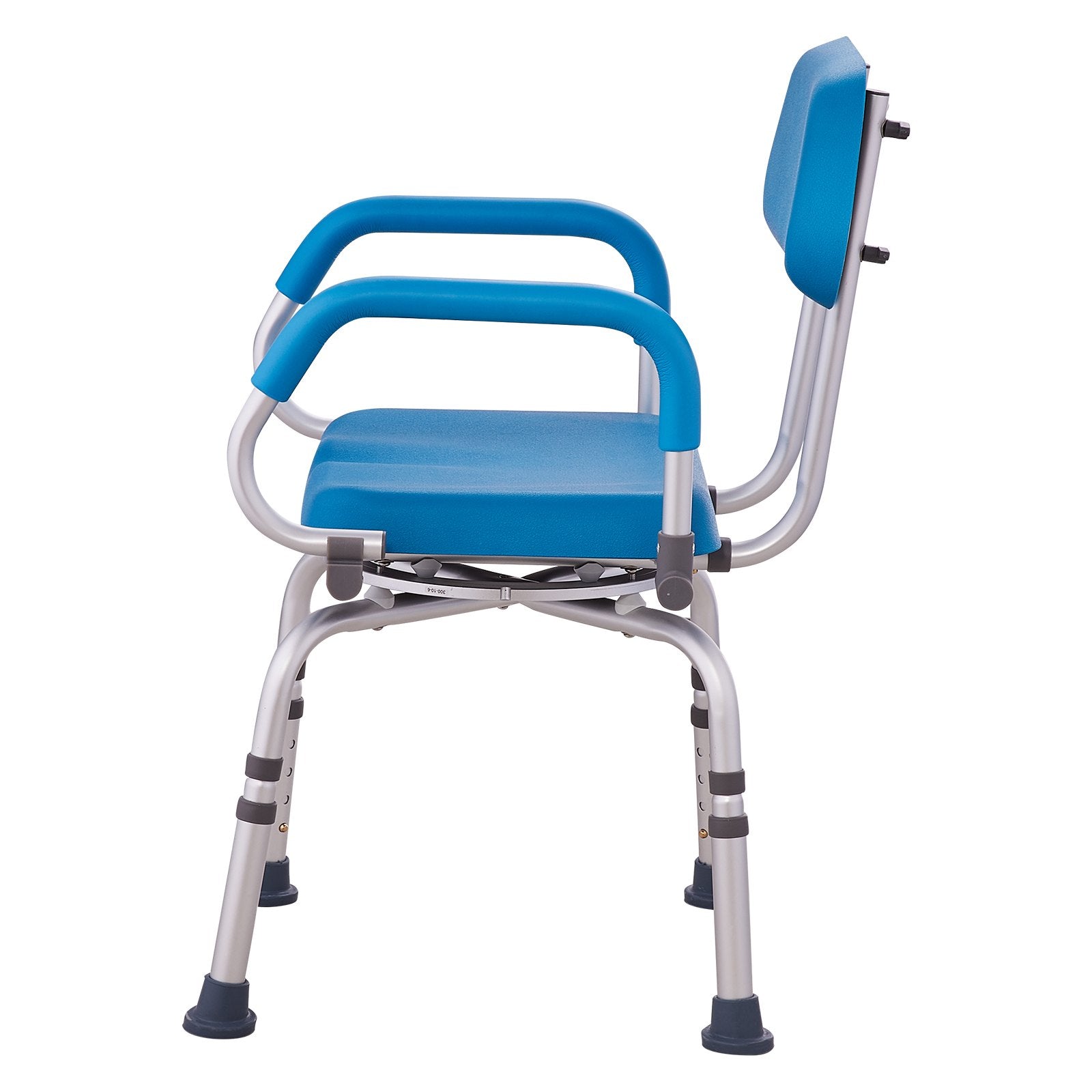 Swivel Shower Chair 360 Degree, Adjustable Shower Seat with Pivoting Arms & Padded Bath Seat for Inside Shower or Tub, Non-Slip Rotating Bathtub Chair for Elderly Disabled, 300LBS Capacity