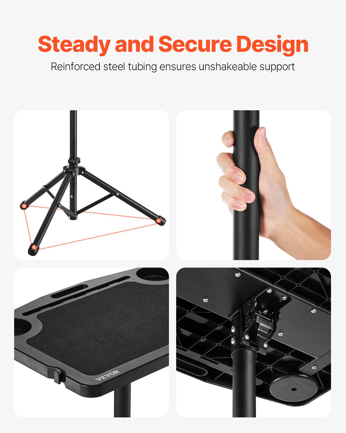 Exercise Bikes: VEVOR Stationary Cycling Desk Bike Trainer Fitness Desk with Triangle Support