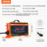 Fuel & Exhaust: VEVOR 18 AMP Golf Cart Smart Battery Charger for EZGO D-Style IP67 ETL