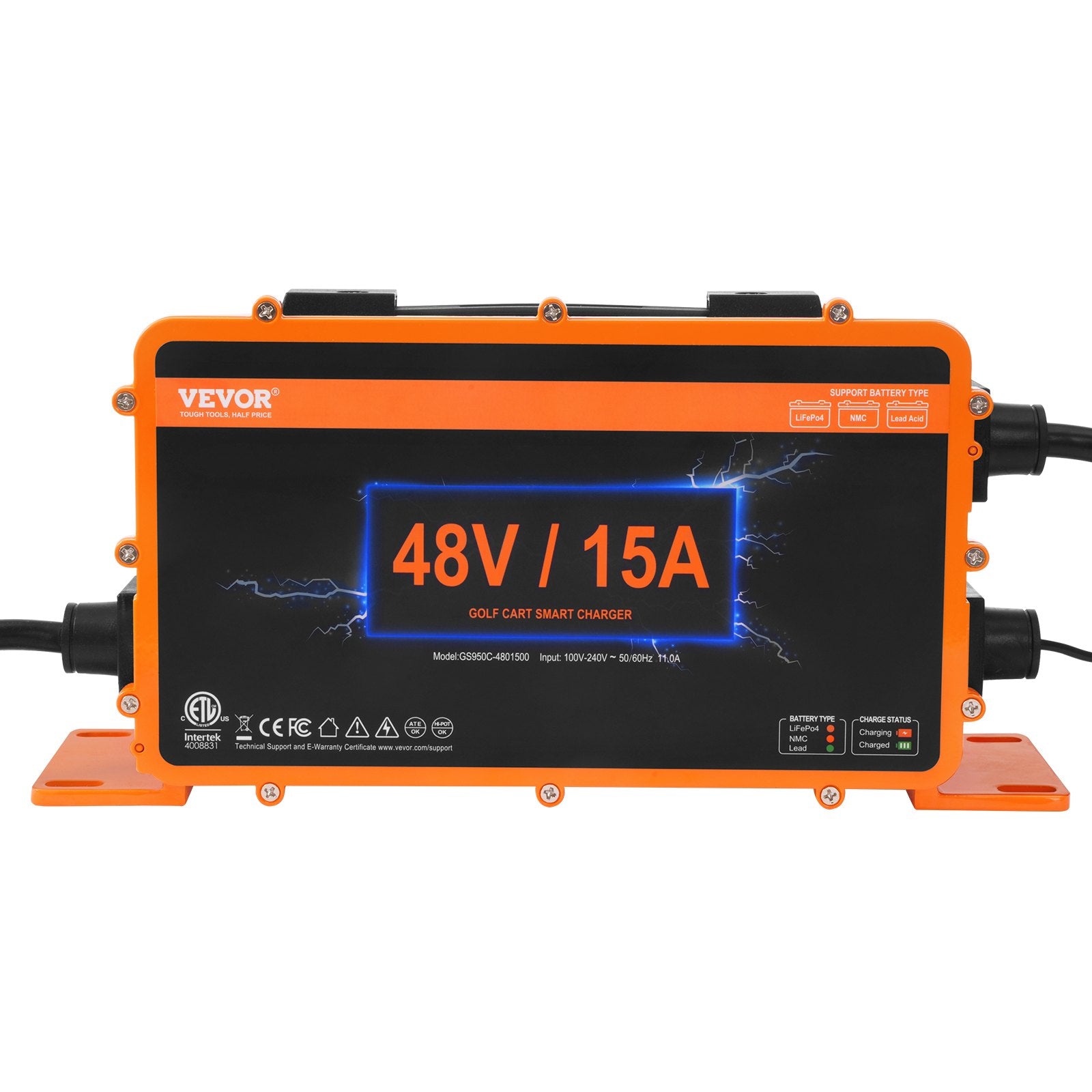Automotive Repair & Speciality Tools: VEVOR 15 AMP Golf Cart Smart Battery Charger for EZGO TXT RXV IP67 ETL