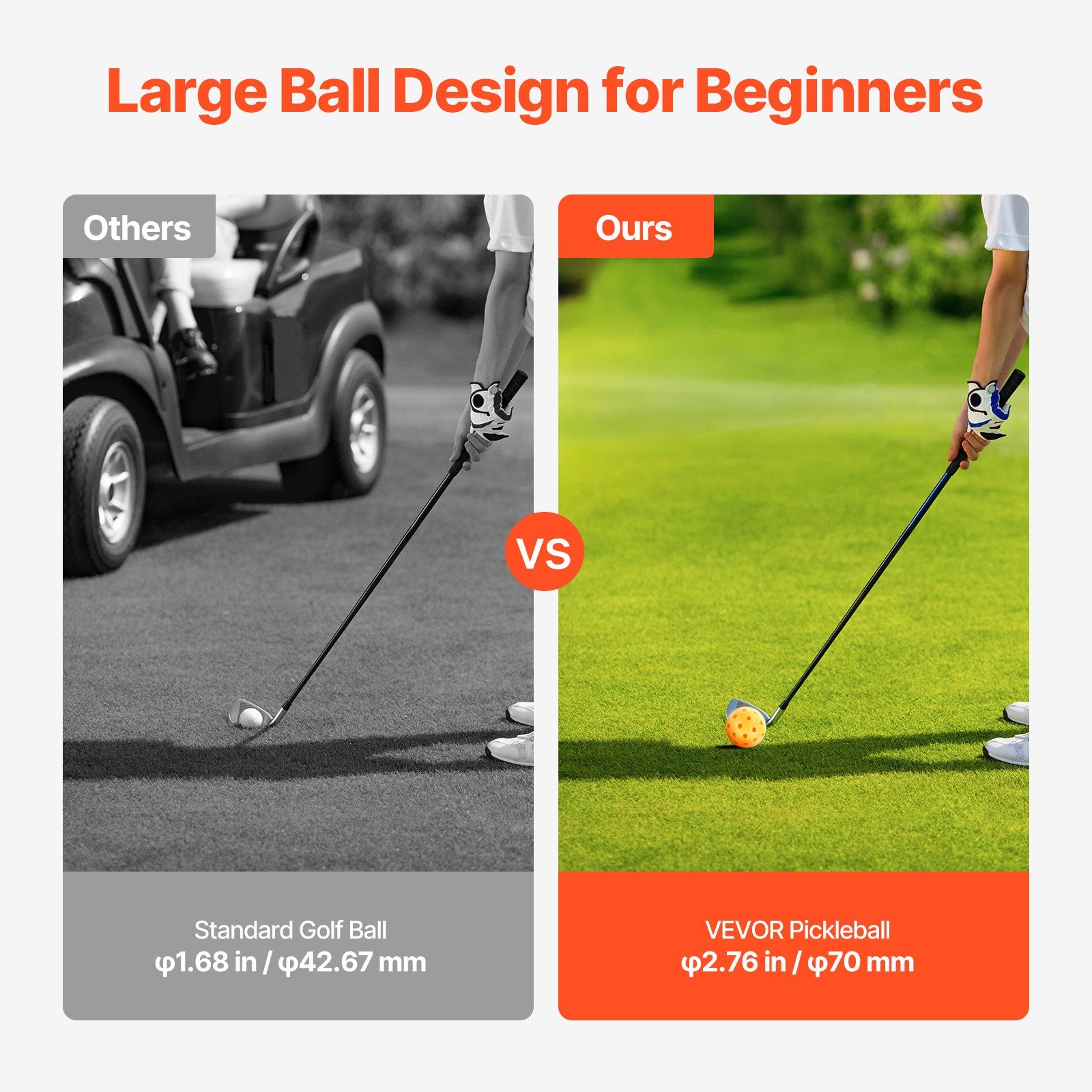 Outdoor Play Equipment: VEVOR Backyard Golf Game 9 Hole Portable Bucket Golf Game for Kids and Adults