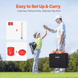 Outdoor Play Equipment: VEVOR Backyard Golf Game 9 Hole Portable Bucket Golf Game for Kids and Adults