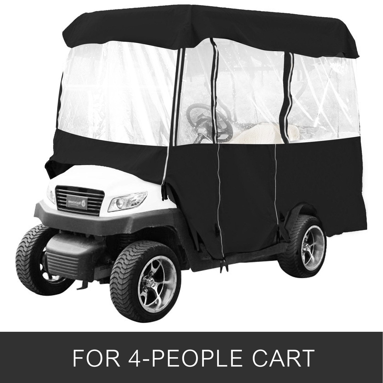 Traffic Control & Parking Tools: VEVOR 4 Passenger Golf Cart Cover Driving Enclosure Waterproof Roll-up Door