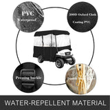 Traffic Control & Parking Tools: VEVOR 4 Passenger Golf Cart Cover Driving Enclosure Waterproof Roll-up Door